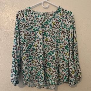 Floral Long Sleeve LOFT Blouse